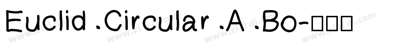 Euclid Circular A Bo字体转换
